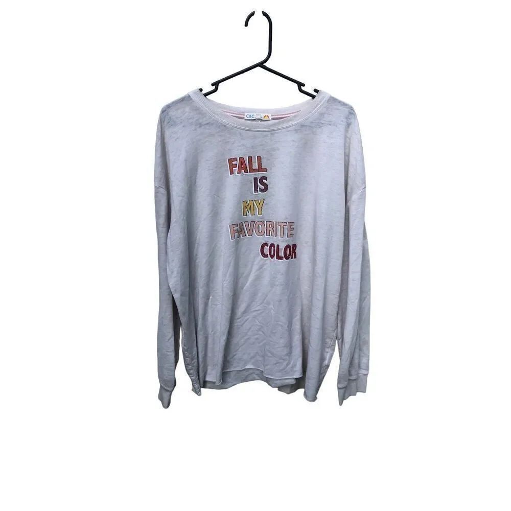 C &C California "Burn Out" Sweatshirt Size Extra Large XL